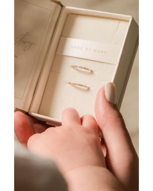 MADE BY MARY Metallic Ily Morse Code Ring