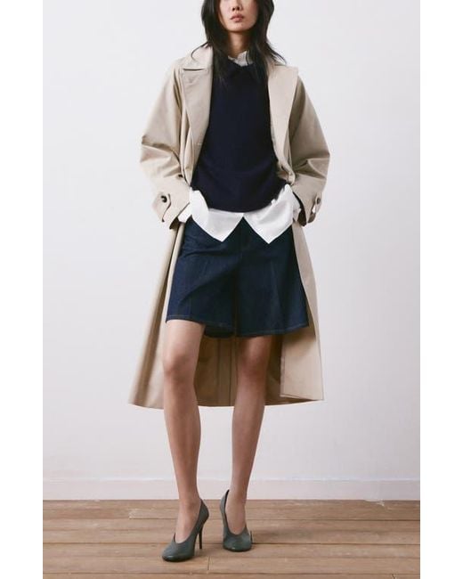 Mango Blue Polo Sweater