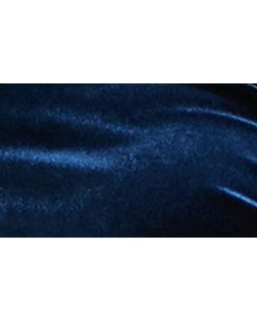 Alex Evenings Blue Embellished Velvet Cocktail Sheath Dress