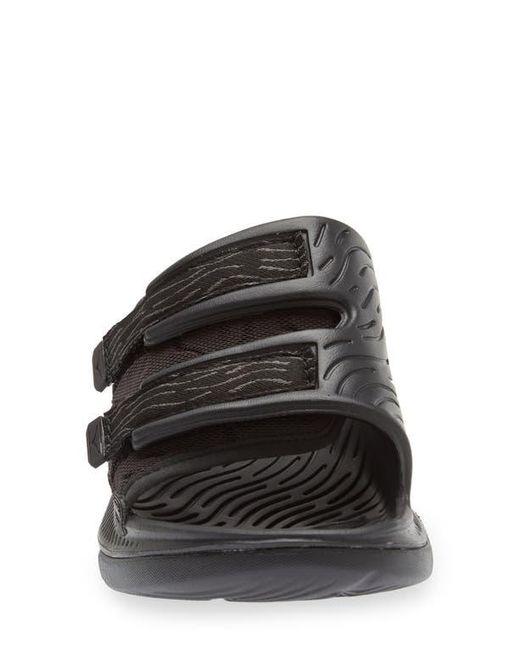 Hoka One One Black Gender Inclusive Ora Luxe Slide Sandal