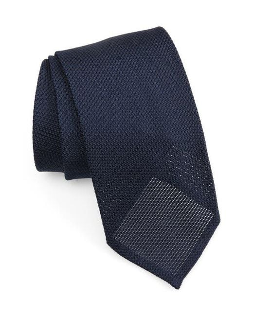 Thom Sweeney Blue Grenadine Tie for men
