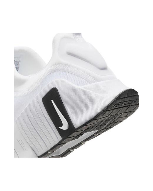 Nike White Free Metcon 6 Training Shoe for men