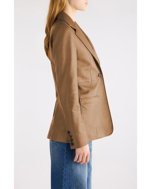 Chloé Green Tailored Leather Jacket