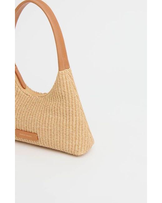 Mansur Gavriel Natural Mini Candy Woven Raffia Hobo Bag