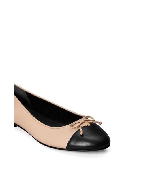 Tory burch cap toe cheap flat