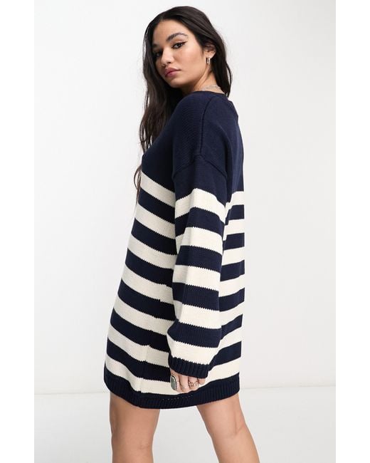 ASOS Multicolor Stripe Sweater Dress