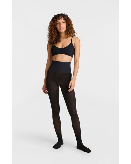 Commando Black Rib Semisheer Tights