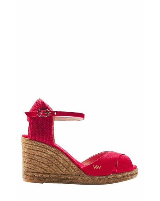 VISCATA Aiguafreda Canvas Espadrille Sandal Wedges
