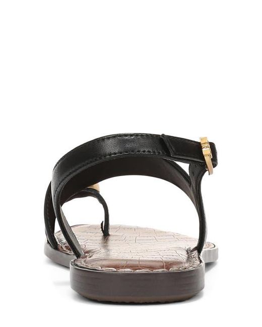 Sam Edelman Black Gace Toe Loop Slingback Sandal