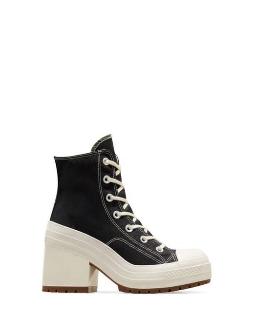 Converse Black Chuck 70 De Luxe Block Heel Sneaker