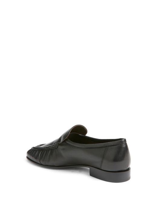 The Row Black Soft Two Loafer