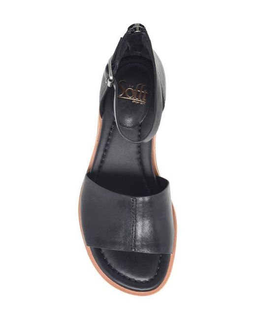 Söfft Black Faxyn Ankle Strap Sandal