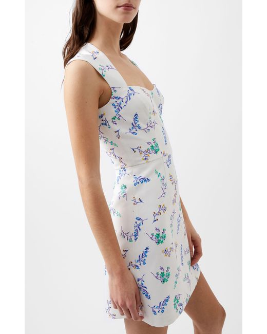 French Connection Multicolor Floriana Whisper Floral Minidress