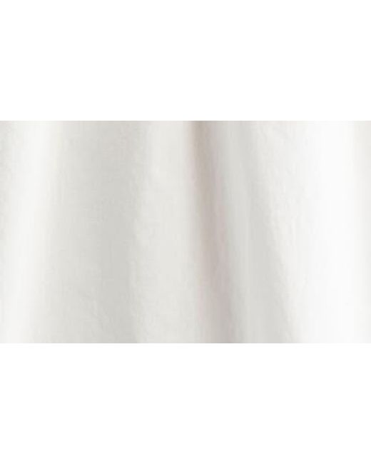 Ulla Johnson Blue Effie Flutter Sleeve Cotton Top