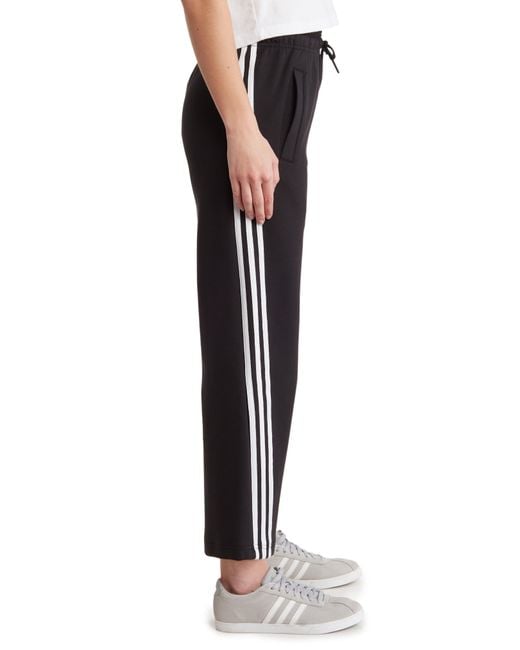 Adidas Black Future Icon 3-stripes Crop Pants