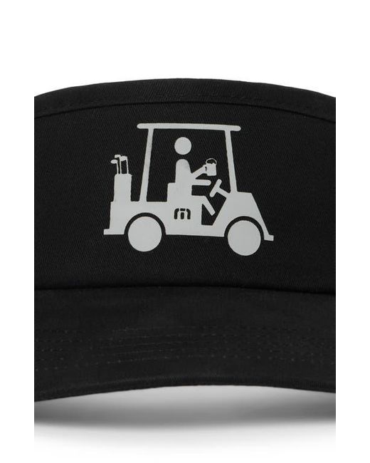 Travis Mathew Black Mapes Golf Visor for men