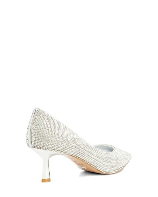 Dune White Bellas Pointed Toe Pump