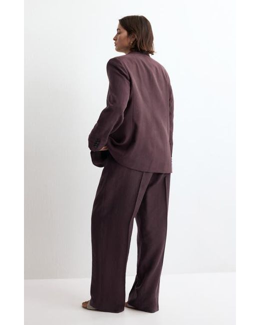 Mango Purple Suit Blazer