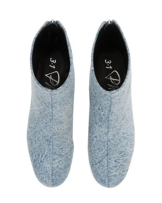 3.1 Phillip Lim Blue Nadia Zip Boot