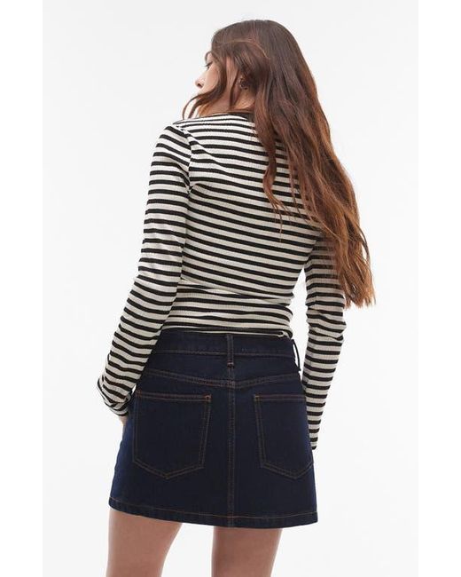 TOPSHOP Blue Pelmet Denim Miniskirt