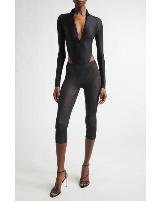 LAQUAN SMITH Black Solid Capris