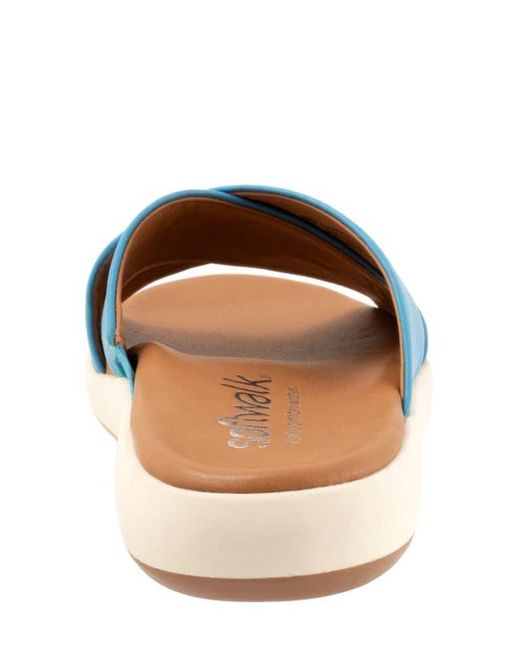 Softwalk® Blue Jesi Slide Sandal