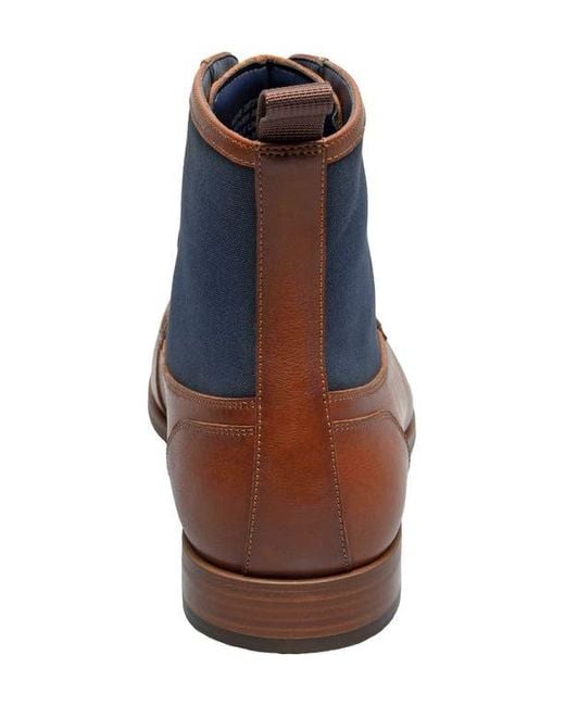 Stacy Adams Brown Brumley Moc Toe Lace Up Boot for men