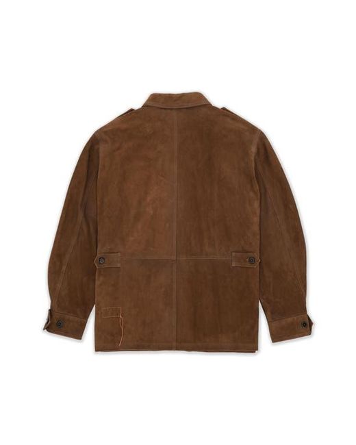 Fortela Brown Julian Jungle Suede Jacket for men