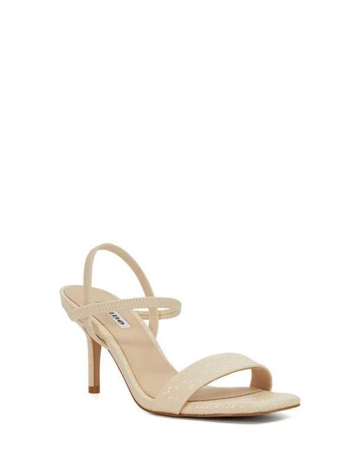 Dune Metallic Methodical Ankle Strap Sandal