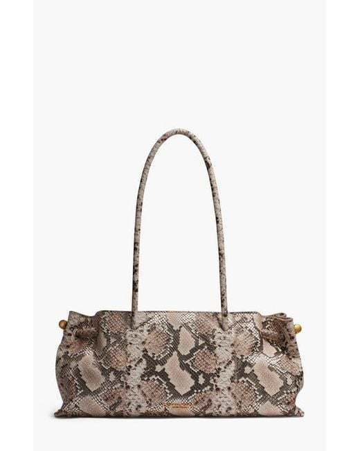 Donna Karan Metallic Cashmere Python Medium Tote