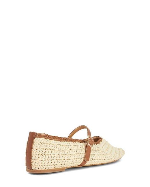 Dune Natural Haloha Mary Jane Flat