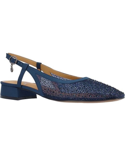 J. Reneé Blue Layton Slingback Flat