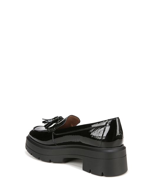 Naturalizer Nieves Lug Sole Loafers - Black Patent Leather - Size 8M