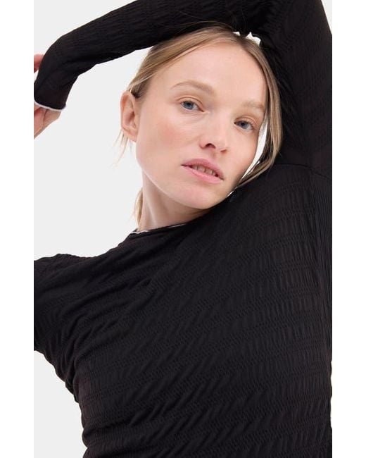 Halfdays Blue Ynes Texture Top