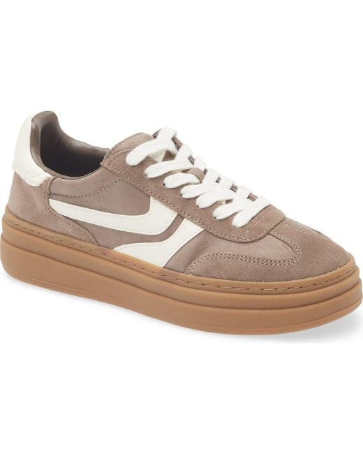 Steve Madden White Dodge Platform Sneaker