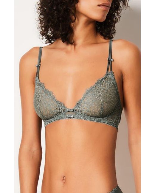 Etam Green Brillance Lace Underwire Bra