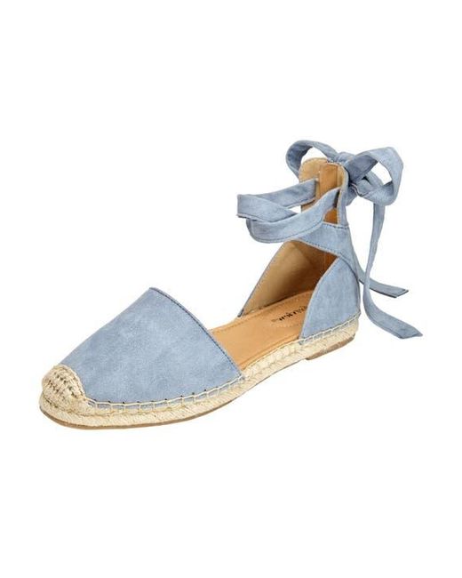 Comfortview Blue The Shayla Flat Espadrille