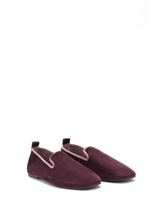 Mango Purple Velour Loafer