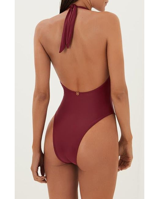 ViX Red Liza Cutout One-Piece Swimsuit