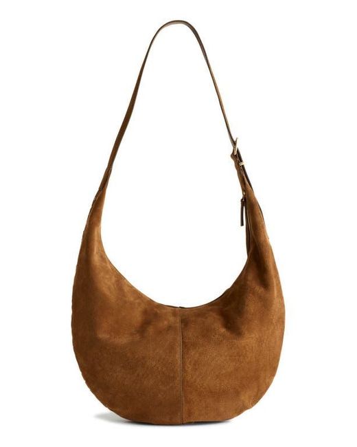 Madewell Brown The Essential Curve Shoulder Bag