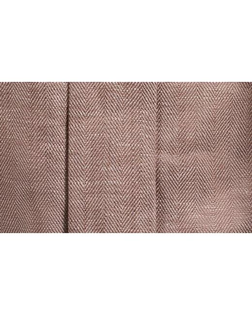 Bugatchi Brown Linen Safari Jacket for men