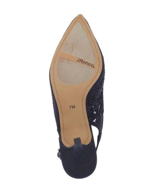 J. Reneé Blue Vanani Slingback Pointed Toe Pump