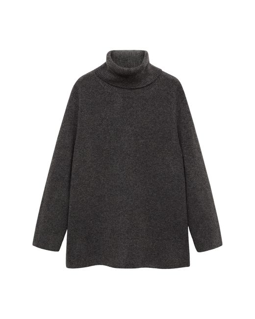 Mango Black Turtleneck Sweater