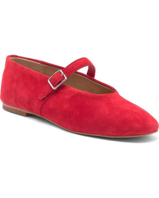 Steve Madden Red Dreaming Mary Jane Flat