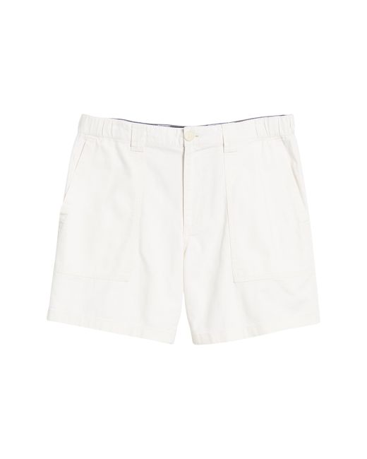 Treasure & Bond White Workwear Cotton Shorts for men
