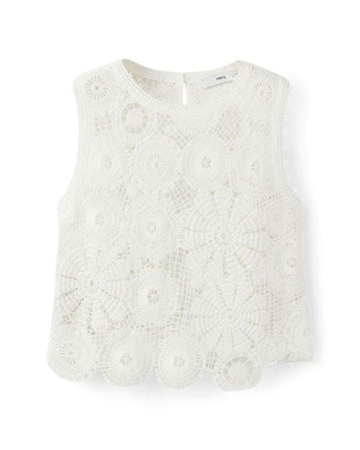 Mango Blue Open Stitch Tank