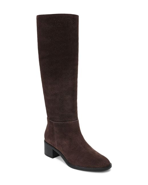 Vince Brown Pace Knee High Leather Boot