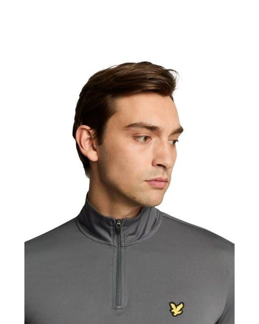 Lyle & Scott Gray Course Midlayer for men