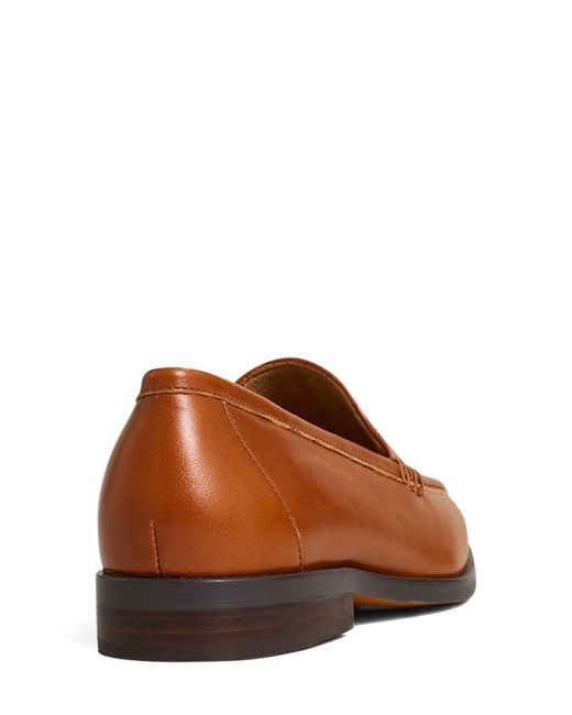 Madewell Brown Ludlow Square Toe Loafer