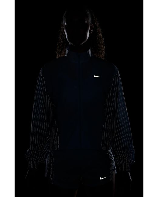 Nike Blue Running Division Reflective Water Repellent Jacket